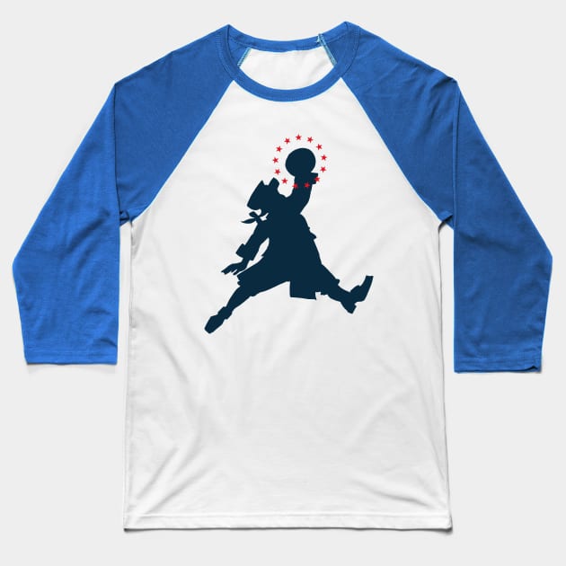 Air Billy Silhouette Baseball T-Shirt by Thomcat23